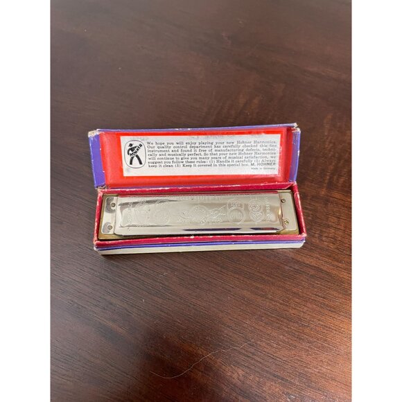 Vintage M. Hohner Marine Band Harmonica No. 1896 - Key Of C, Original Box - Picture 6 of 8